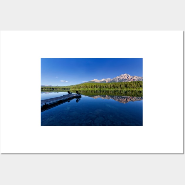 Patricia Lake and Pyramid Mountain, Jasper Wall Art by charlesk